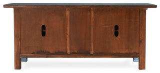 Crafton 4-Door Reclaimed Pine Wood Blue Sideboard Buffet
