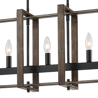 Vanity Art 5-Light Kitchen Island Linear Pendant