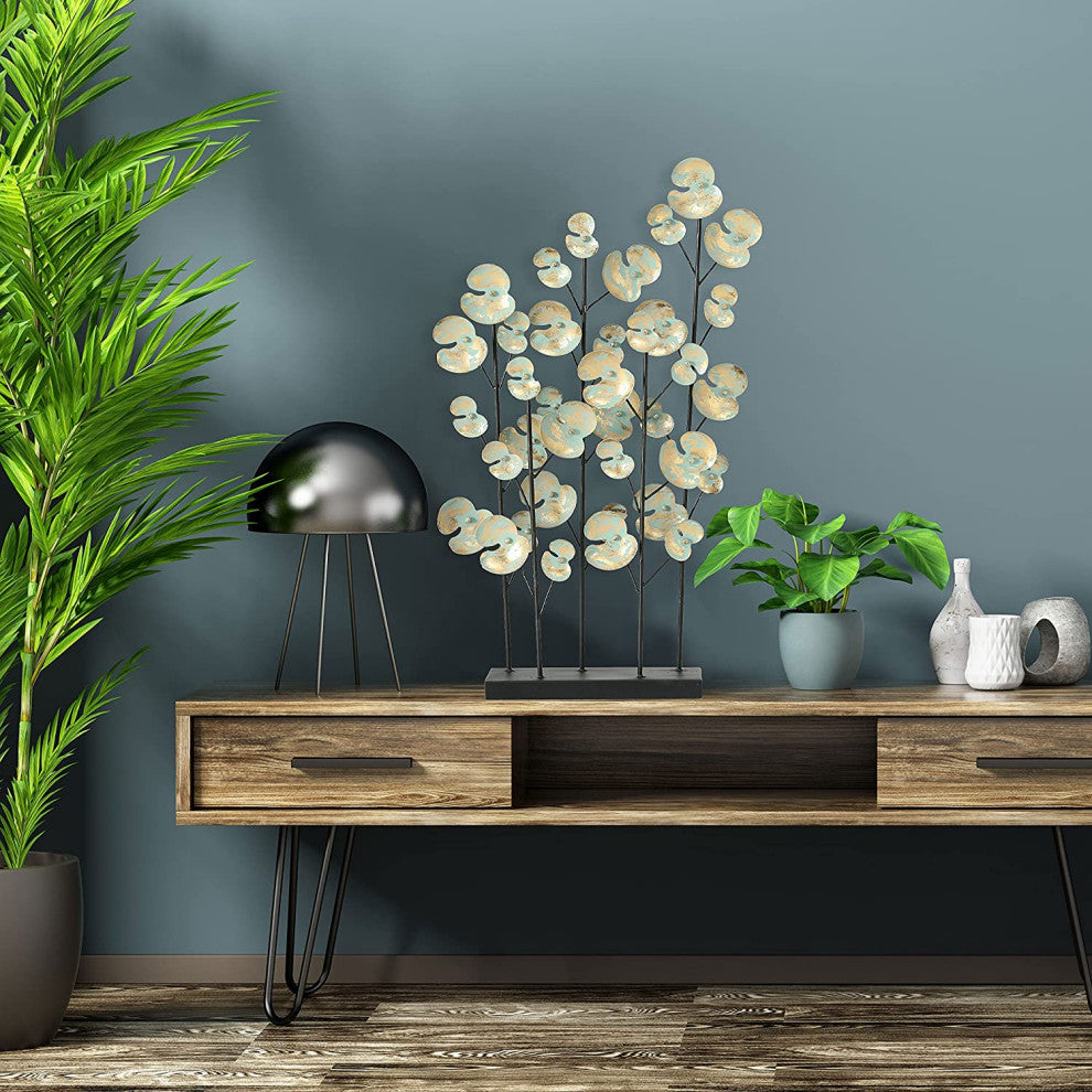Modernist Leaves Sculpture, 22.5"