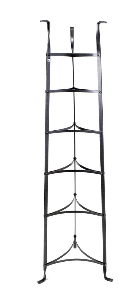 Handcrafted 6-Tier Gourmet Cookware Stand Hammered Steel
