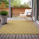 Indoor/Outdoor York YO1 Gold Machine Washable 10' x 14' Rug