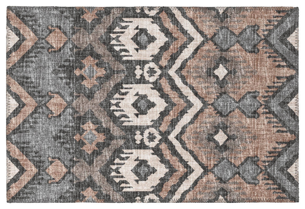 Indoor/Outdoor Sedona SN2 Bison Machine Washable 1'8" x 2'6" Rug