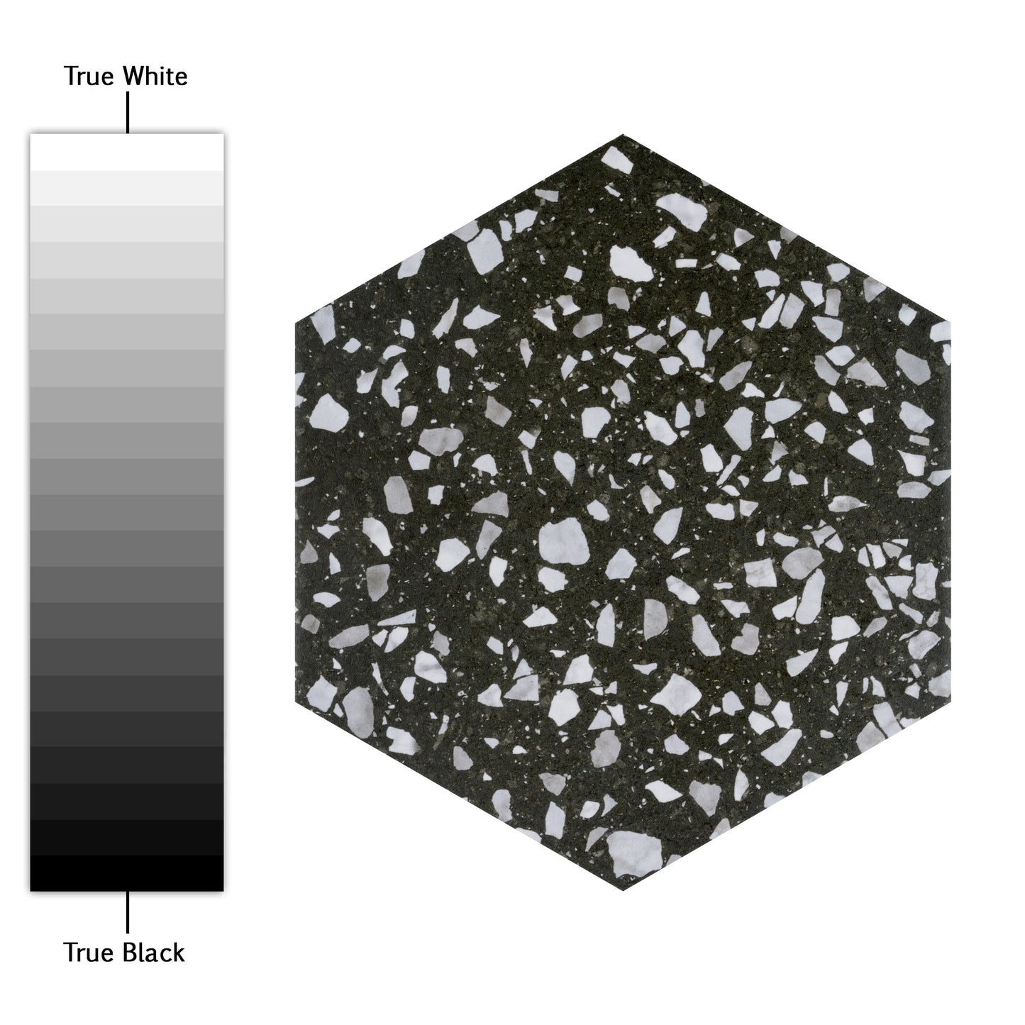 Venice Hex Black Porcelain Floor and Wall Tile