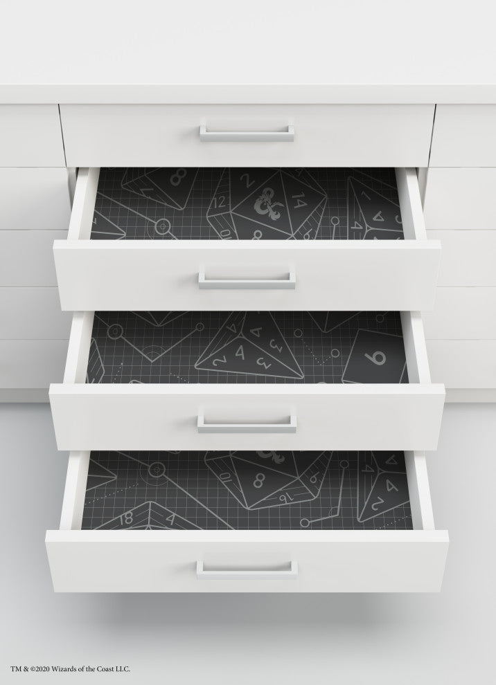 Charcoal Dungeons & Dragons Peel & Stick Wallpaper