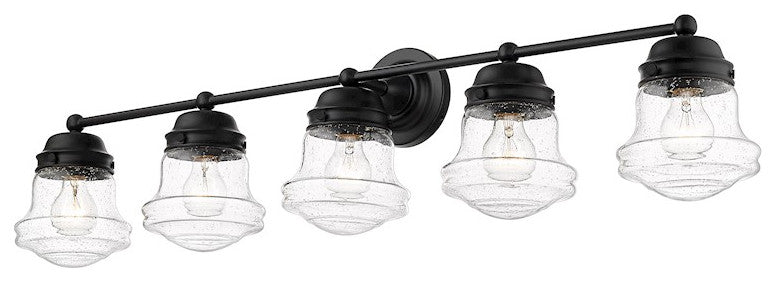 Zlite 736-5V-MB 5-Light Vanity, Clear Seedy