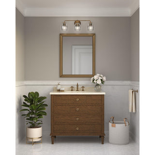 Quillan Collection Transitional Bath and Vanity Light, Gold Ombre