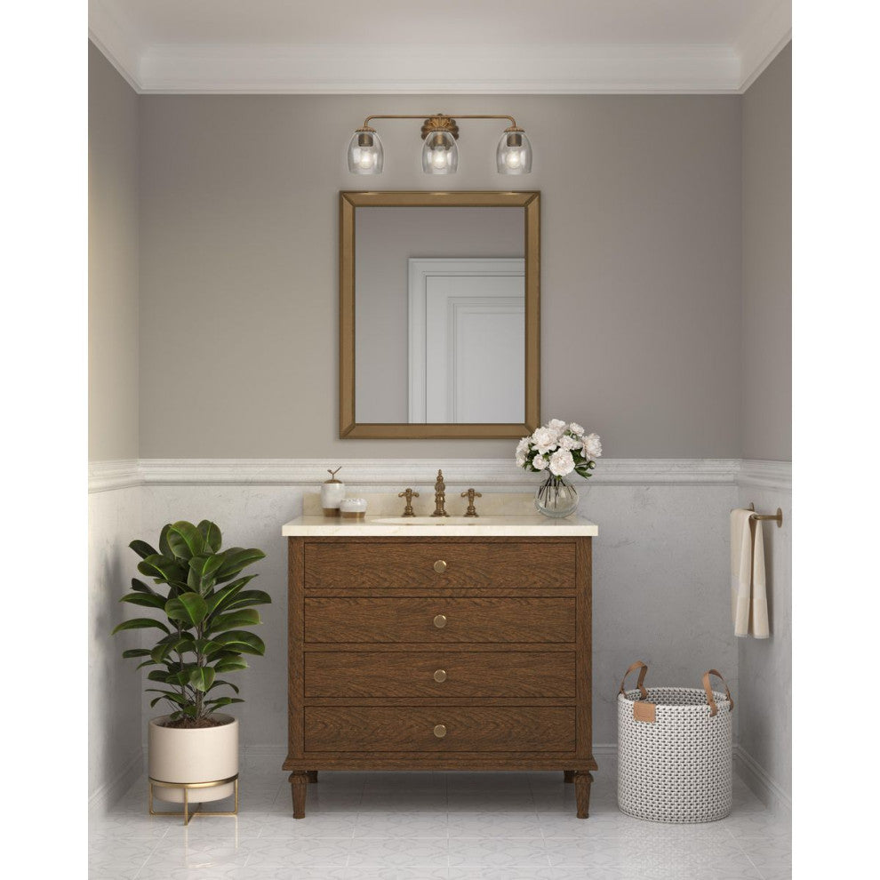 Quillan Collection Transitional Bath and Vanity Light, Gold Ombre