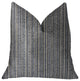 Parallel Lanes Blue, Beige and Brown Luxury Throw Pillow, 26"x26"