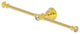 Carolina Crystal 2 Arm Guest Towel Holder, Polished Brass