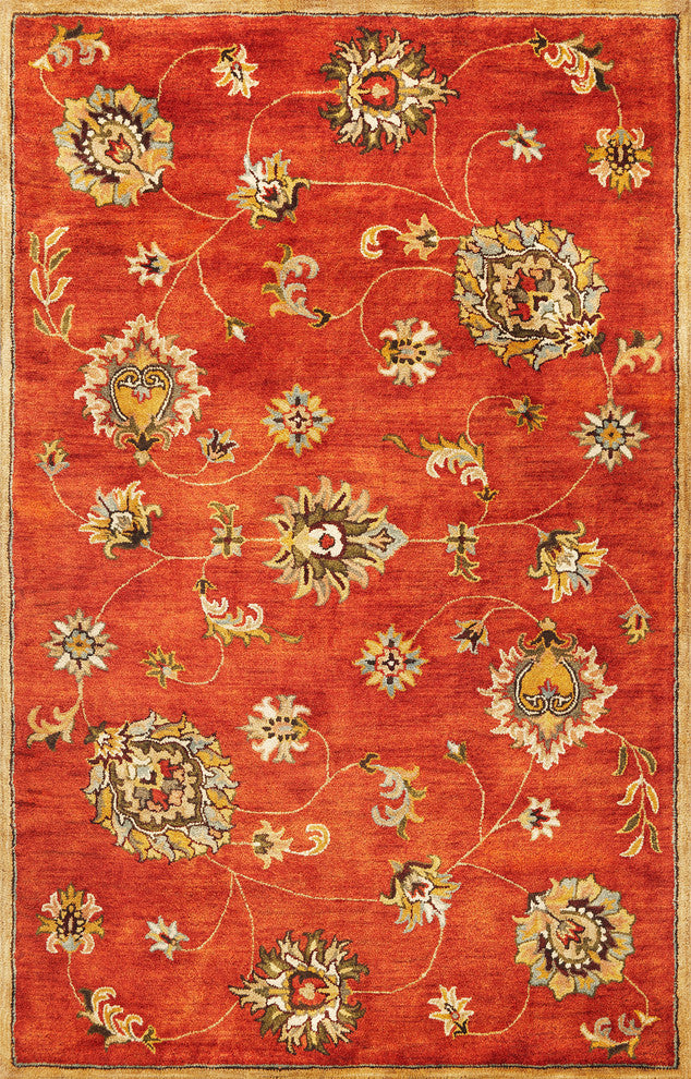Syriana 6008 Sienna Allover Mahal Rug, 8'x10'6"