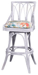 Cuba 24" Swivel Barstool Armless In Rustic Driftwood, Dum Dum Spa