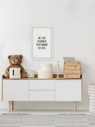 "Be the Change II" Framed Painting Print, 8x12