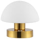 Zoe 5.75" Bohemian Farmhouse Iron Rechargeable Integrated LED Table Lamp, Gold