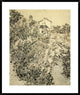 "The Flower Garden" Framed Digital Print by Vincent Van Gogh, 32x38"
