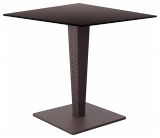 Riva HPL Top Square Table 24" Brown