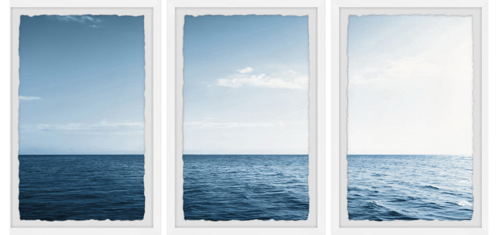 Endless as the Ocean Triptych, Set of 3, 8x12 Panels