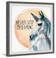 "Never Stop Dreaming" Framed Painting Print, 24"x24"