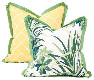 Howard Elliott Madcap Cottage Bermuda Bay Daffodil 20" x 20" Pillow