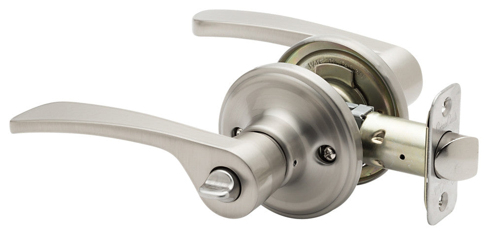 Scandinavian Style Privacy Lever, Satin Stainless