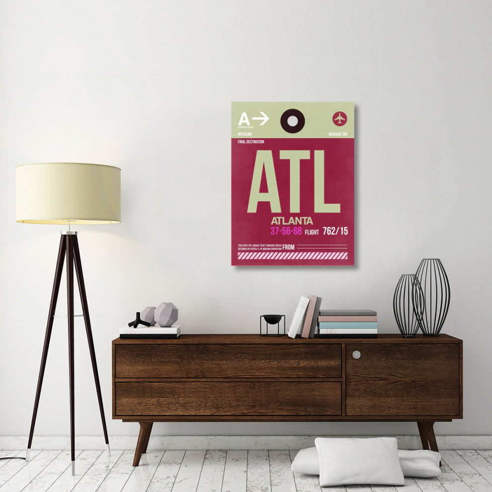 "ATL Atlanta Luggage Tag 2" Fine Art Print