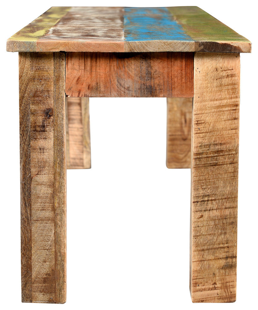 Timbergirl Suman Rustic Multicolor Bench, 18" Height X  X 50" Wide X 16"deep