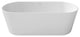 Perlato Andorra Freestanding Soaking Tub, White, 71"