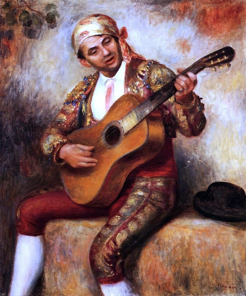 Pierre Auguste Renoir The Spanish Guitarist Wall Decal