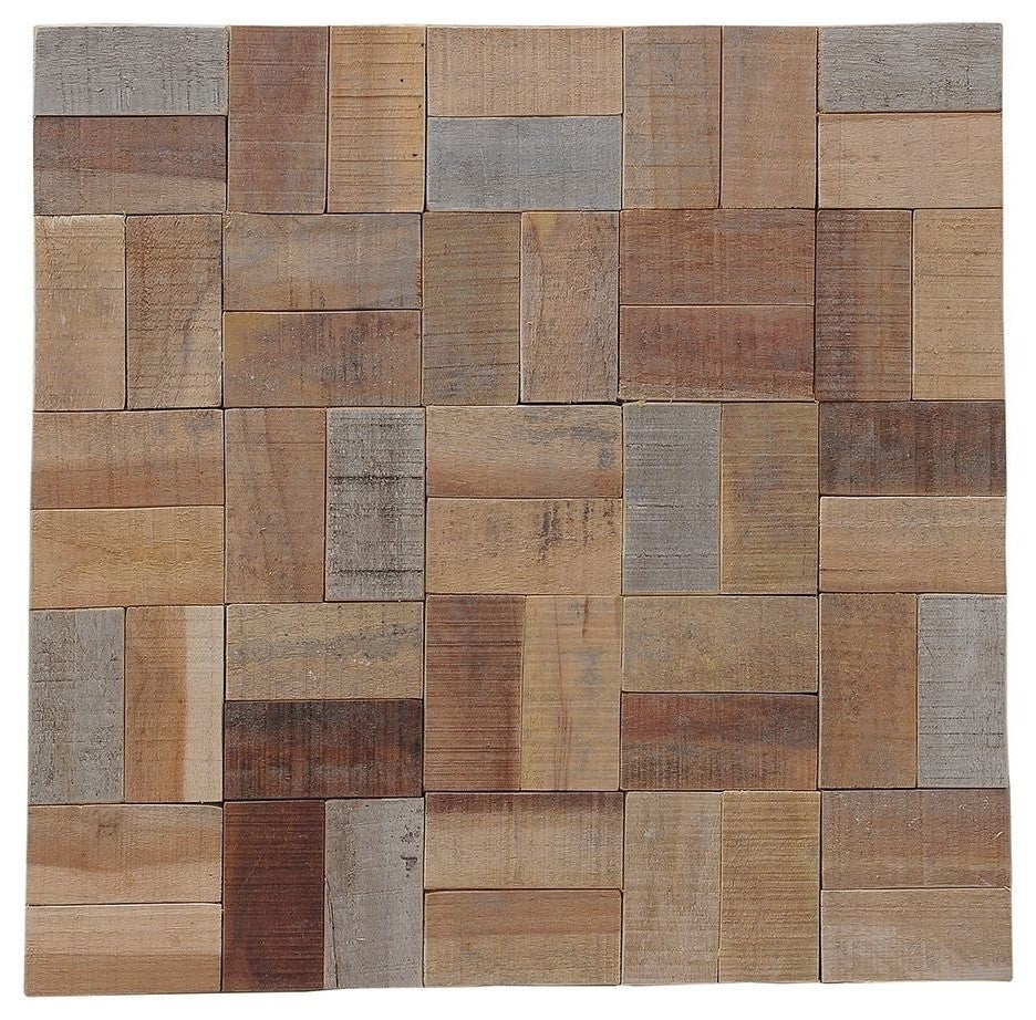 East at Main Kayu Basketweave Natural Wall Tile