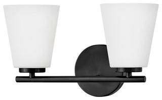 Lark Bri Small Two Light Vanity, Black