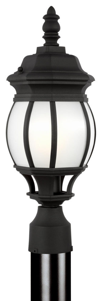 Wynfield Small 1-Light Outdoor Post Lantern, Black