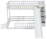 Gewnee Twin Over Full Bunk Bed with Slide