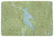 Betsy Drake Newfound Lake, NH Nautical Map Door Mat Large