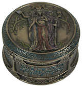 Celtic Triple Goddess Maiden Mother Crone Trinket Box