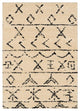 Linon Moroccan Atlas Power Loomed Polypropylene 5'x7' Rug in Ivory