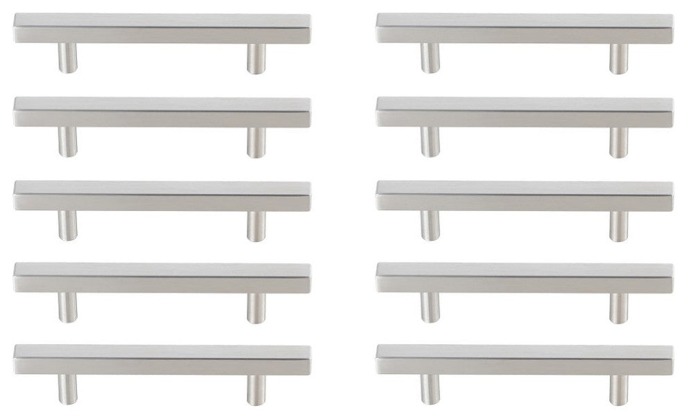 PL402-4-NK-10PK Dior 4" Center to Center Brushed Nickel Bar Pull, Set of 10