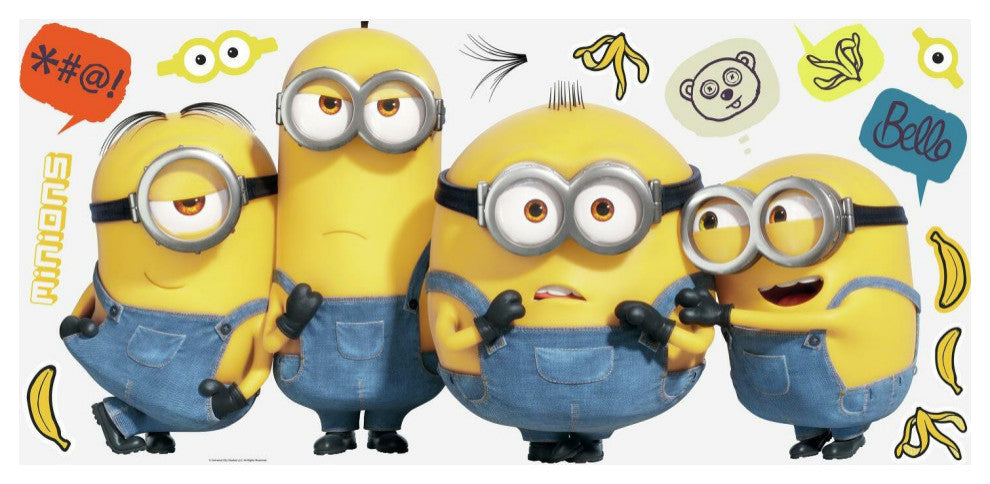 Minions 2 Peel And Stick Giant Wall Decals