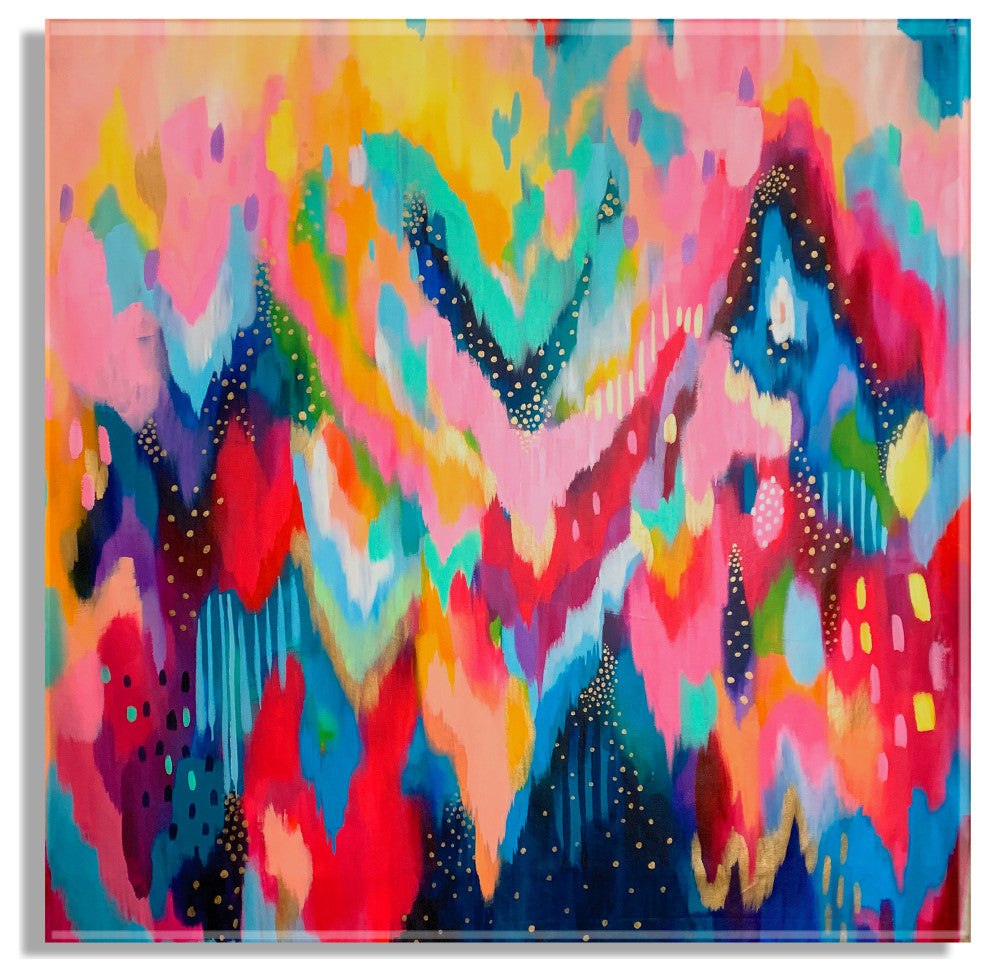 Brushstroke Floating Acrylic Art by Jessi Raulet of Ettavee, Assorted 23x23