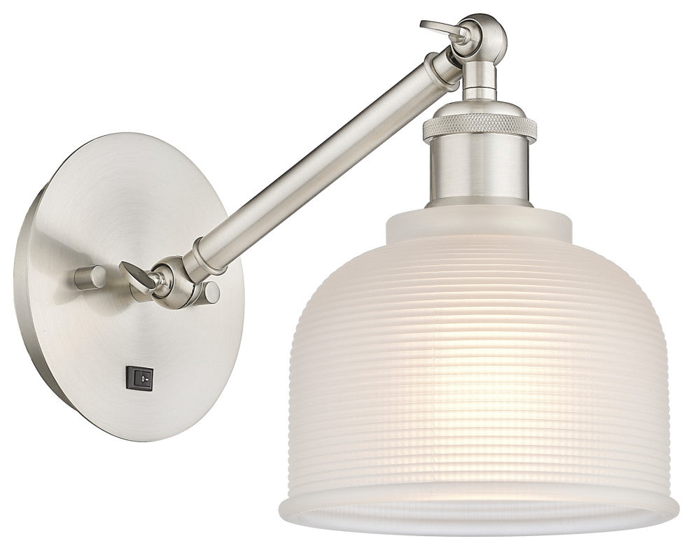 Innovations 317-1W-SN-G411 Dayton 1 Light Sconce, Brushed Satin Nickel