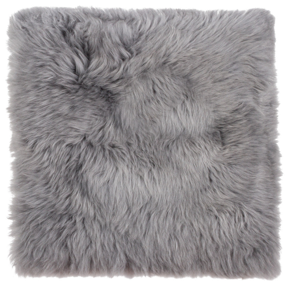 100% New Zealand Sheepskin Chair Seat Cover, 17"x17"