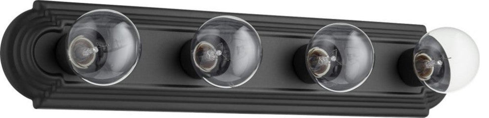 Quorum International 5049-4 4 Light 24"W Vanity Strip - Noir
