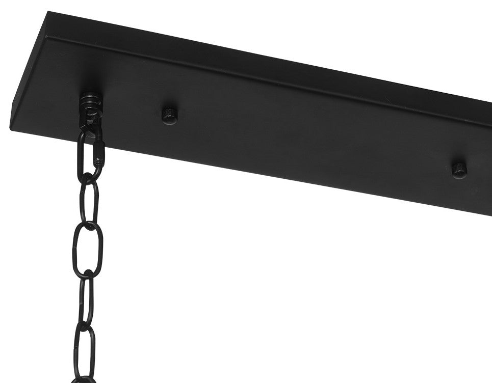 Modern 4-Light Rectangular Chandelier