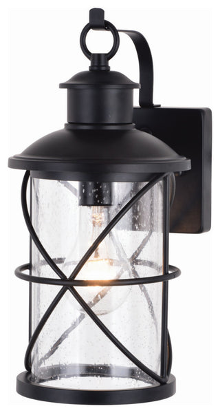 Adams 1-Light Outdoor Wal Mount, Black