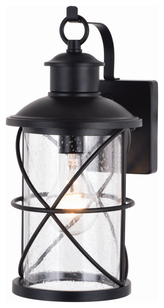 Adams 1-Light Outdoor Wal Mount, Black