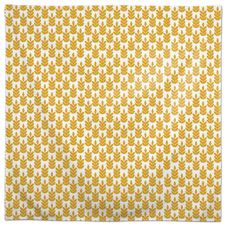Leaf Pattern Yellow 58x58 Tablecloth