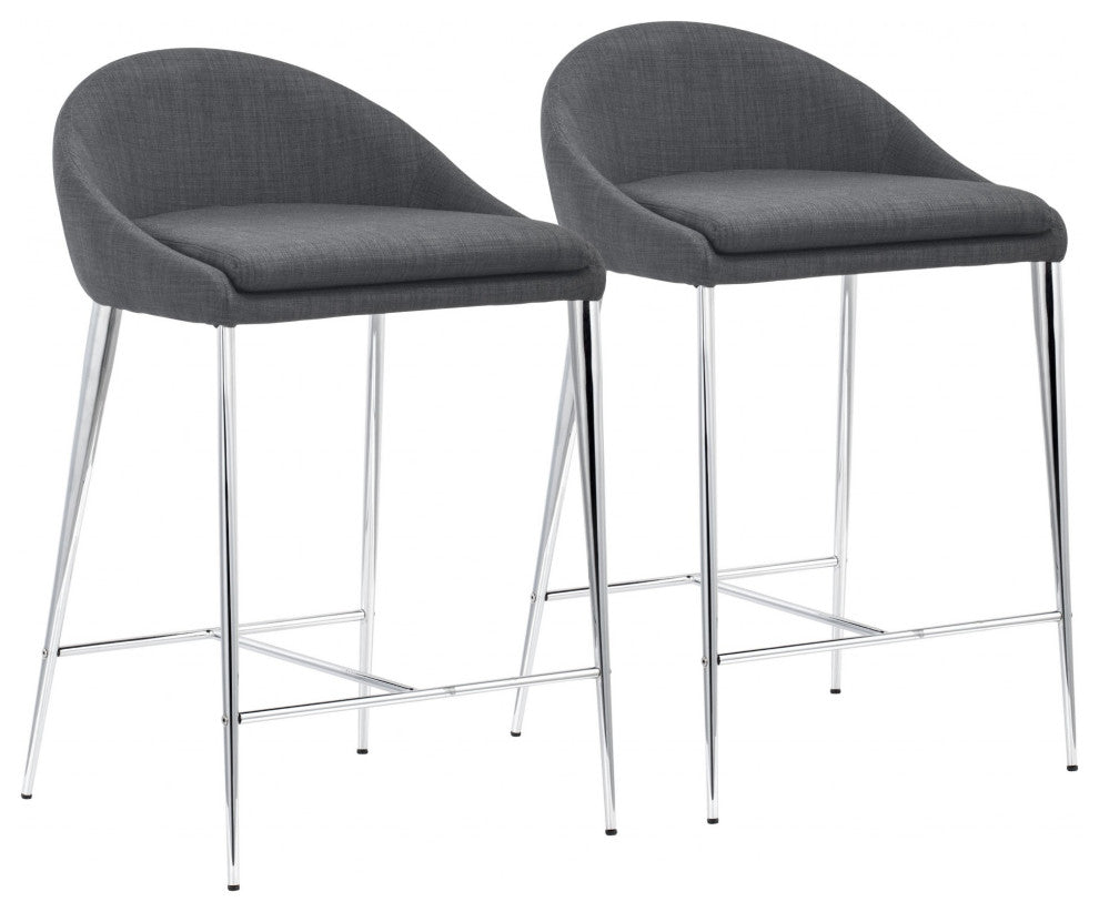 Reykjavik Counter Chair, Set of 2 Graphite