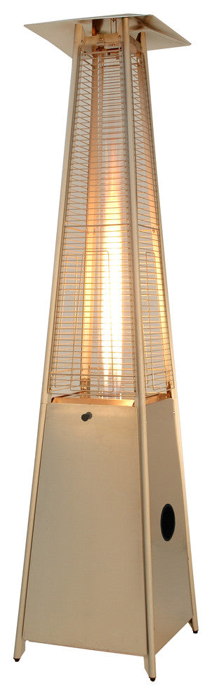 Az Patio Heaters Glass Tube Patio Heater, Stainless Steel