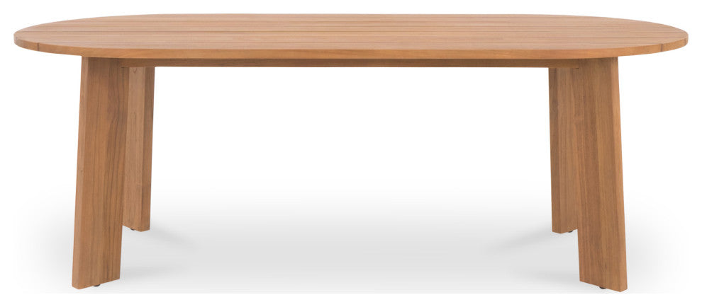 Delta Oval Outdoor Dining Table Natural