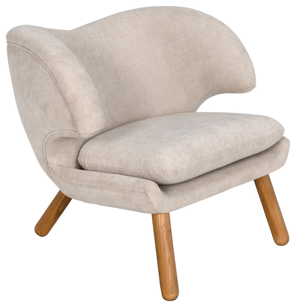 Valerie Chair With Wheat Fabric
