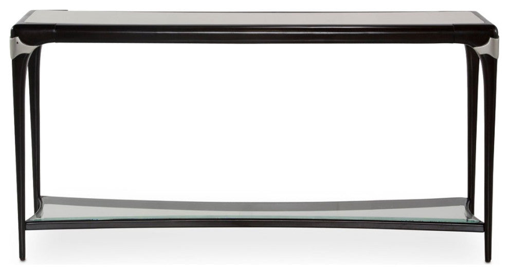 Aico Amini Paris Chic Console Table in Espresso