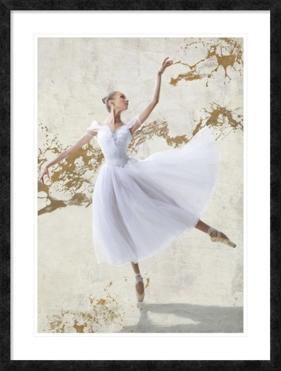 "White Ballerina" Framed Digital Print by Teo Rizzardi, 32x44"